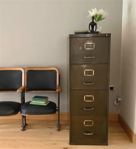 century art steel file cabinets|Mid Century 4 Drawer Steel Filing Cabinet by Art Metal.